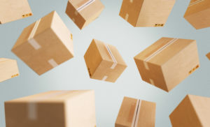 Different cardboard boxes that can be used for shipping packaging